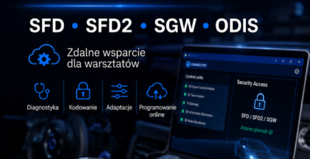 🚗 Tester łączy się z autem, ale nie pozwala kodować? W nowszych samochodach coraz częściej problemem nie jest tester, lecz zabezpieczenie dostępu do funkcji diagnostycznych: 🔒 SFD 🔒 SFD2 🔒 SGW Możesz odczytać błędy i zobaczyć sterowniki, ale kodowanie, adaptacja, konfiguracja modułu czy programowanie pozostają zablokowane. W takich przypadkach możemy pomóc zdalnie poprzez Cloud OBD. ✅ diagnostyka sterowników ✅ kodowanie i adaptacje ✅ konfiguracja po wymianie części ✅ programowanie online ✅ wsparcie przy ODIS i narzędziach producentów ✅ obsługa funkcji chronionych, jeżeli dany pojazd i procedura na to pozwalają Samochód zostaje w Twoim warsztacie, a nasz technik łączy się zdalnie i wykonuje uzgodnioną procedurę. Każdy przypadek sprawdzamy indywidualnie. Możliwość wykonania usługi zależy od pojazdu, wersji sterownika, rodzaju zabezpieczenia i dostępności odpowiednich funkcji.