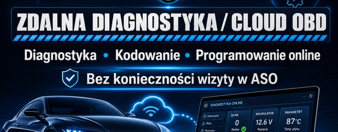 Zdalna Diagnostyka / Cloud OBD to wsparcie online dla warsztatów i klientów indywidualnych. Pomagamy przy diagnostyce błędów, kodowaniu, adaptacjach i programowaniu sterowników bez konieczności wizyty w ASO.