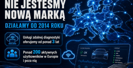 Nie jesteśmy nową marką. Działamy od 2014 roku, a zdalną diagnostykę oferujemy naszym klientom już od ponad 3 lat. Dzisiaj z naszych rozwiązań korzysta ponad 200 aktywnych użytkowników w Europie i poza nią. Pomagamy warsztatom i klientom przy diagnostyce, kodowaniu, adaptacjach i programowaniu sterowników. Auto zostaje na miejscu, a my łączymy się zdalnie i pomagamy rozwiązać problem krok po kroku. To nie jest pomysł z wczoraj — to usługa, którą rozwijamy od lat i z której na co dzień korzystają realni użytkownicy. Masz trudny przypadek? Odezwij się. zdalnadiagnostyka.pl
